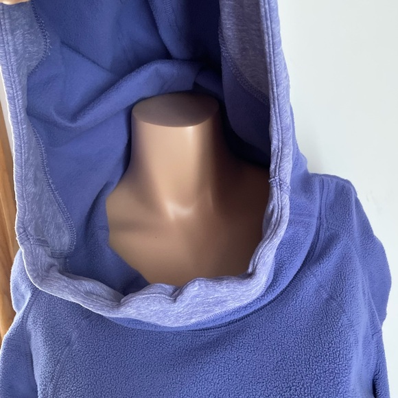 ⛄️ Sz10 fleece hoodie post run thumbholes pullover sweater kangaroo … - Picture 3 of 11